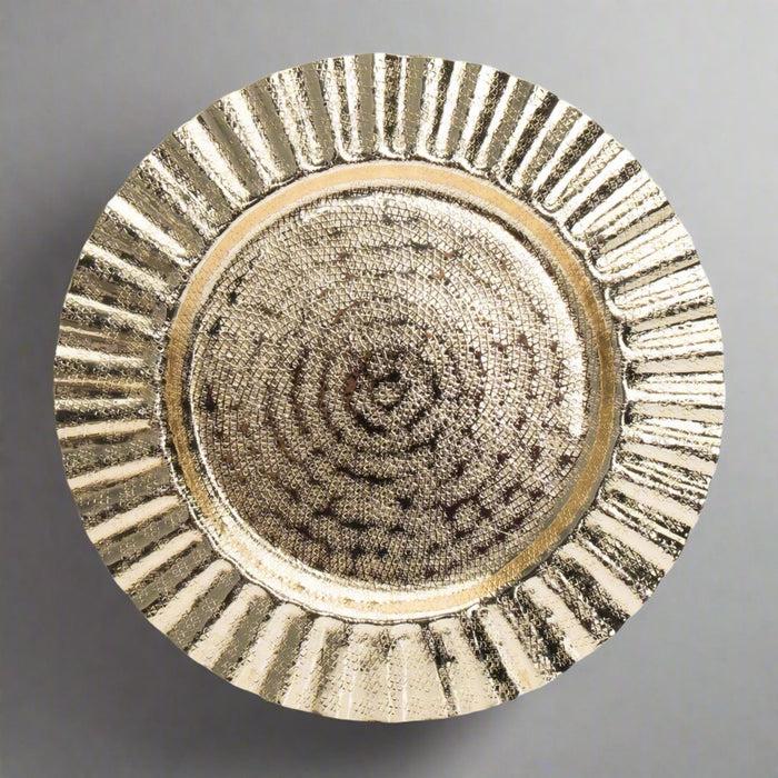 Godinger Ripple Gold Charger Plate
