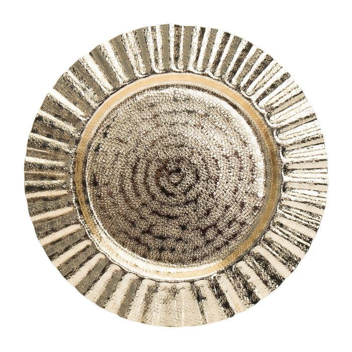 godinger Ripple Gold Charger Plate