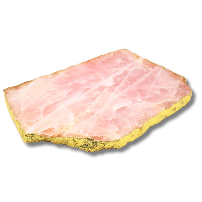 Godinger Rose Quartz Gold Edge Serving Board