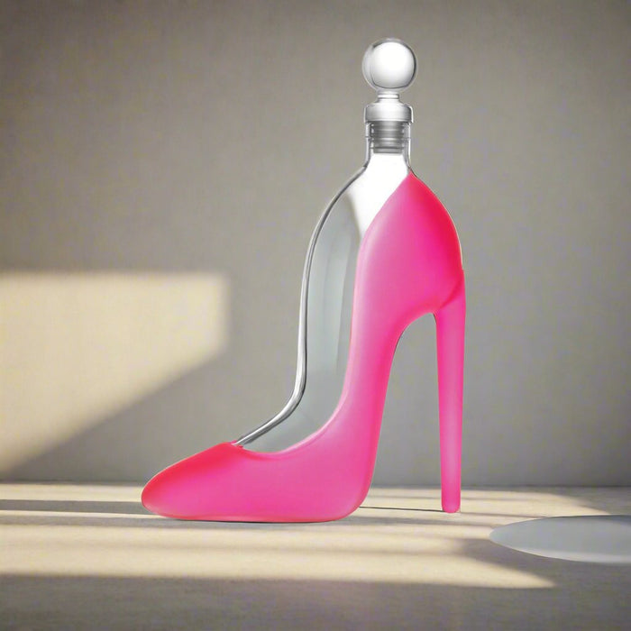 Godinger Runway Pink High Heel Decanter