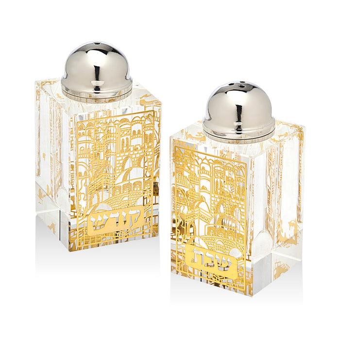 godinger Sabbath Gold Salt & Pepper Shaker Set
