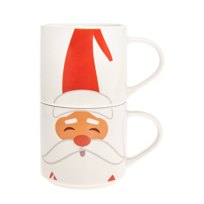 godinger Santa Stacking Mug Set