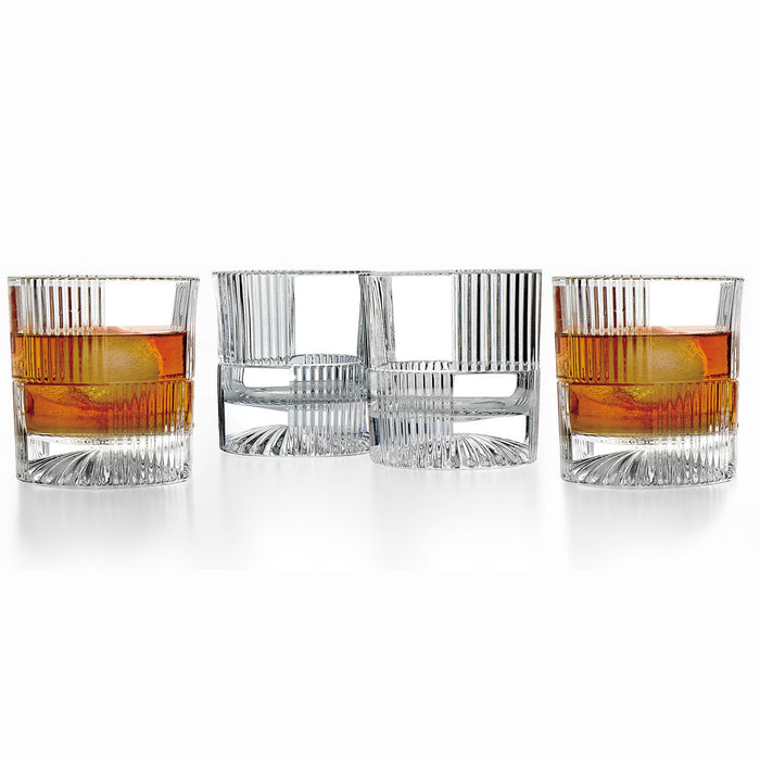 godinger Scatola Double Old Fashion Glass Set of 4