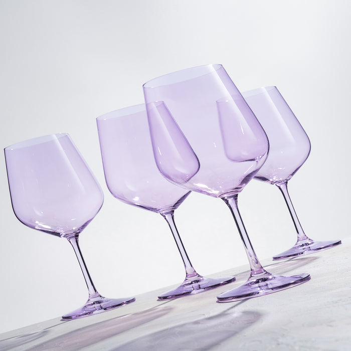Godinger Sheer Lilac Red Wine Glass Set Of 4