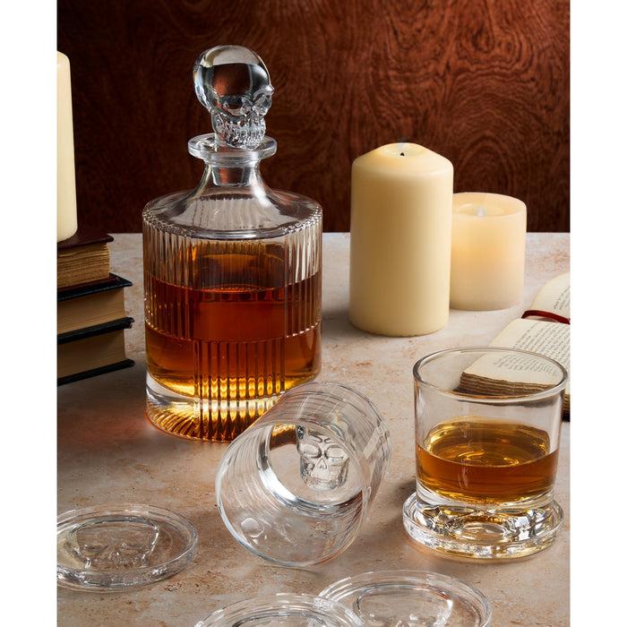 Godinger Skull Round Whiskey Decanter