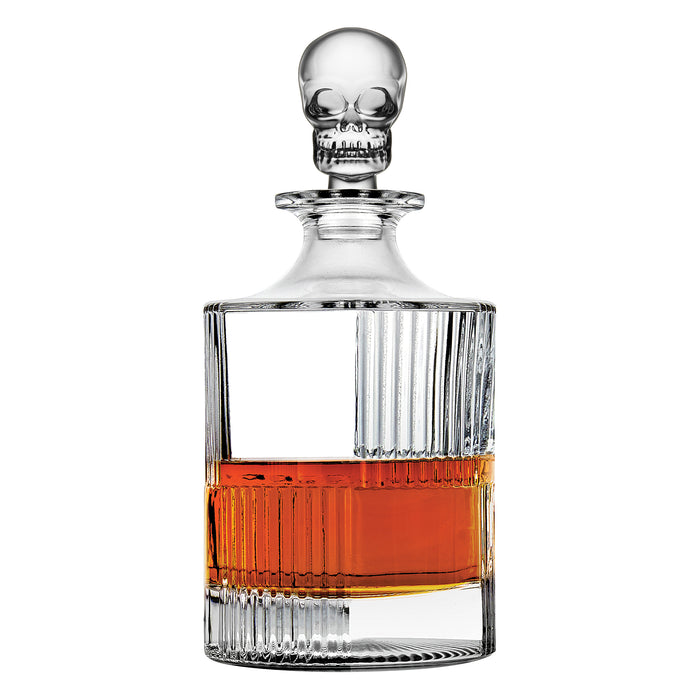 Godinger Skull Round Whiskey Decanter