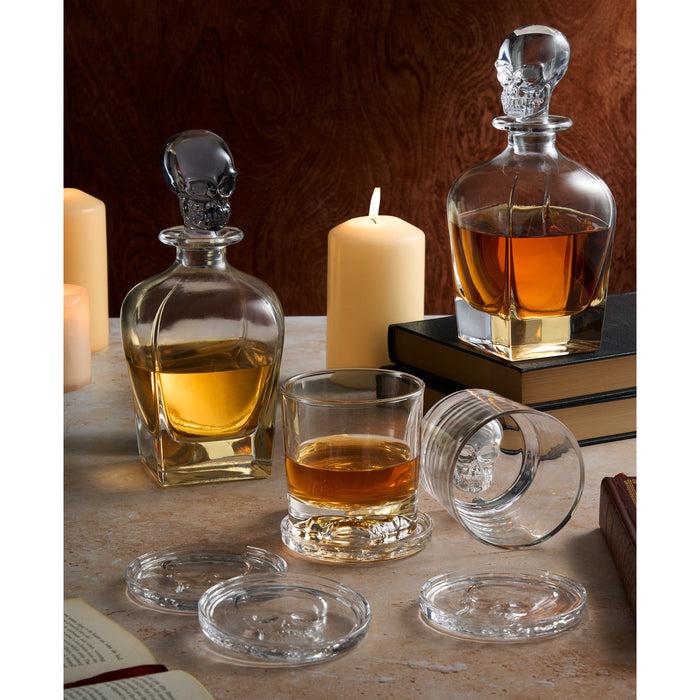Godinger Skull Smoked Whiskey Decanter