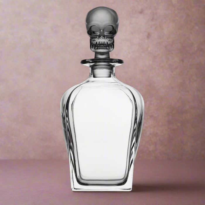 Godinger Skull Smoked Whiskey Decanter