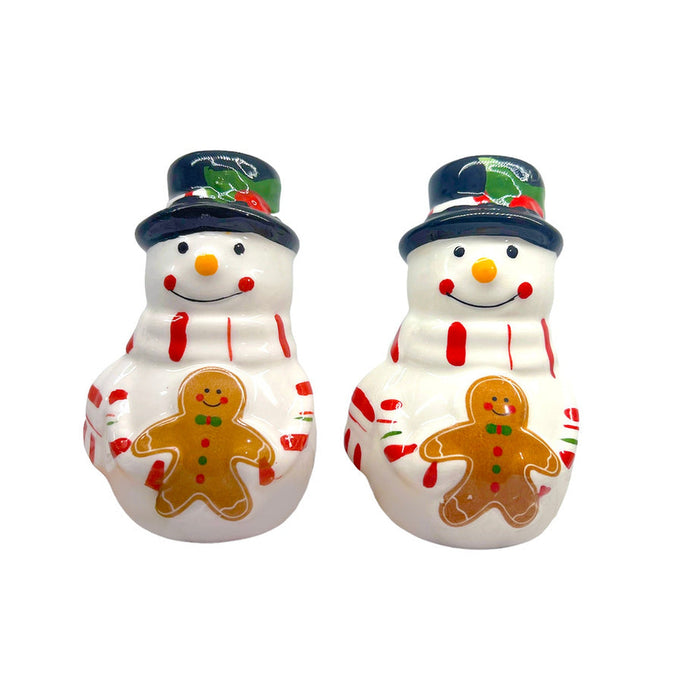 godinger Snowman Salt And Pepper Shaker Set