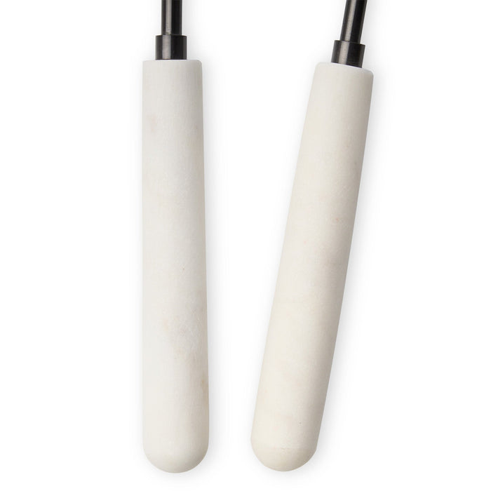Godinger Snowy Marble Salad Server Set