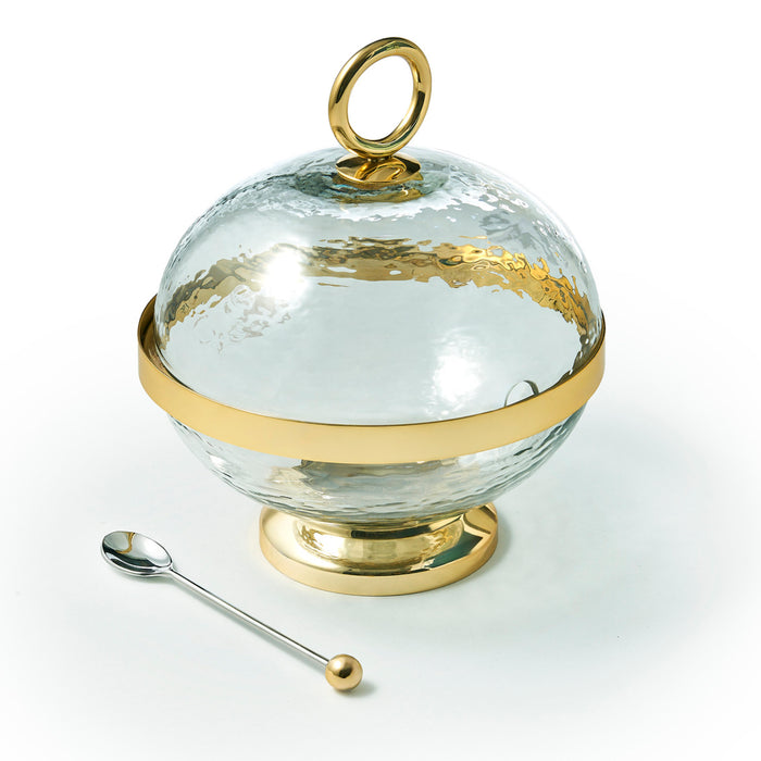 Godinger Sphere Gold Sugar Jar