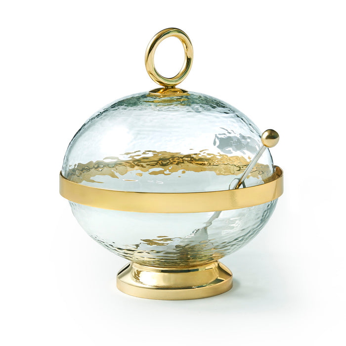 godinger Sphere Gold Sugar Jar