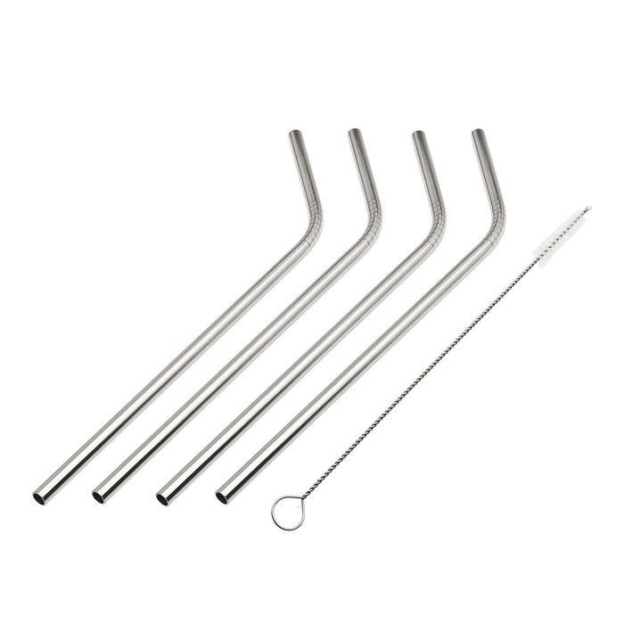 godinger Stainless Steel Straw Set