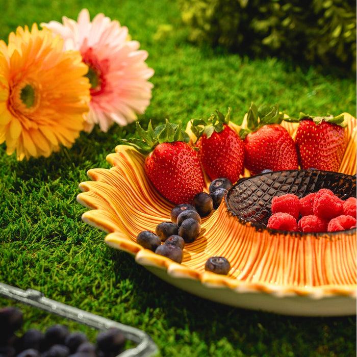 Godinger Sunflower Chip-n-Dip