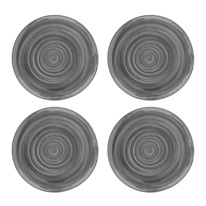 godinger Swirl Melamine Dinner Plate Set of 4