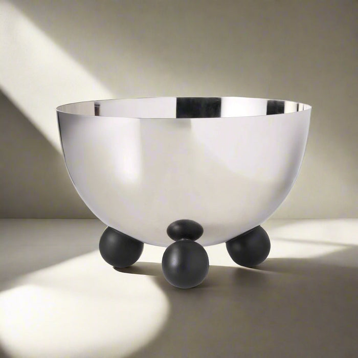 Godinger Temari Black Footed Nut Bowl