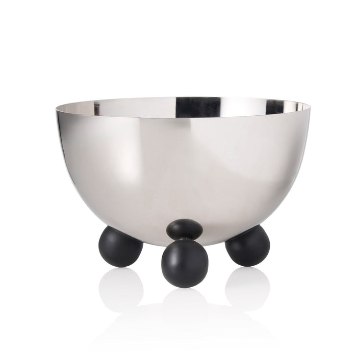 godinger Temari Black Footed Nut Bowl