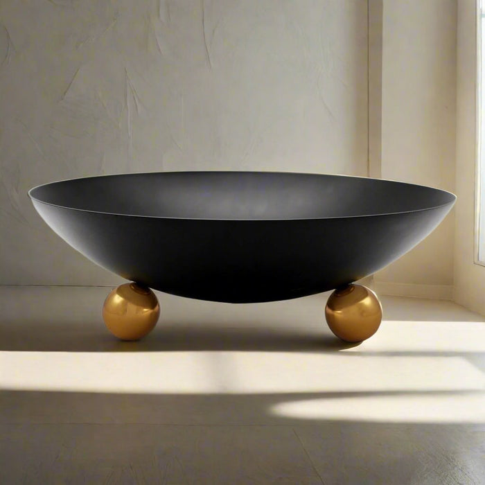 Godinger Temari Black Footed Salad Bowl