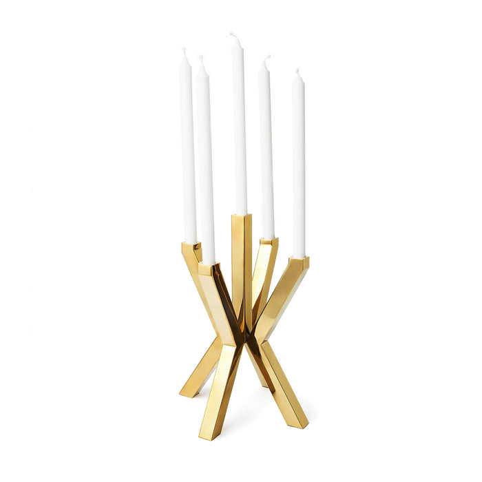 Godinger Thea Gold 5 Light Candelabra