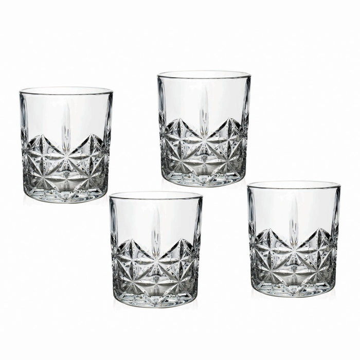godinger Tilden Double Old Fashion Glass Set of 4