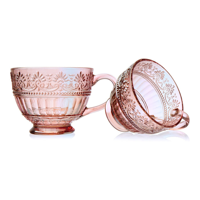 godinger Villa Pink Luster Coffee Mug Set of 2
