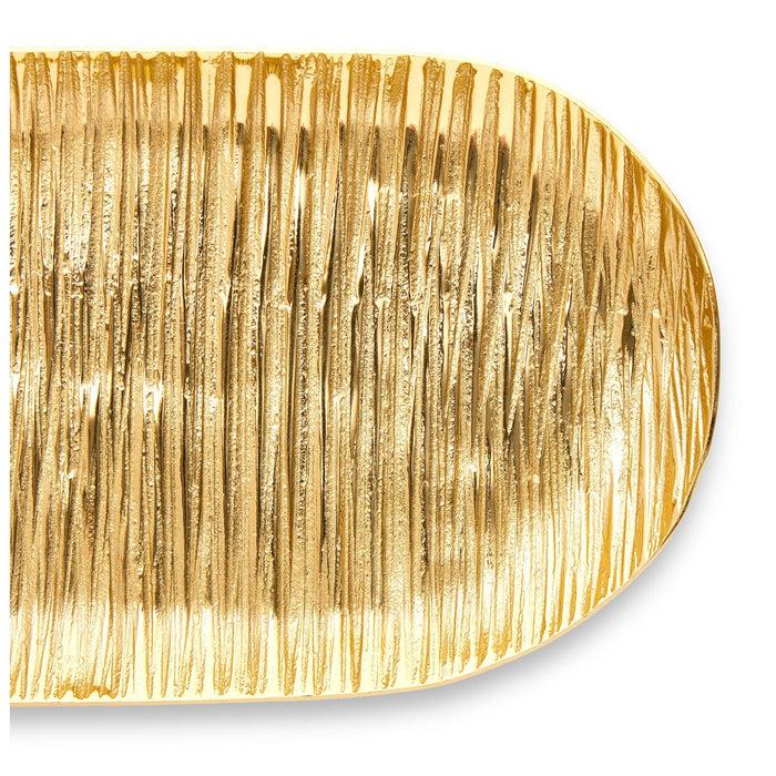 Godinger Wadi Gold Textured Oval Tray