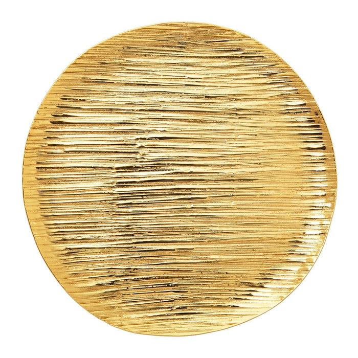 Godinger Wadi Gold Textured Round Tray