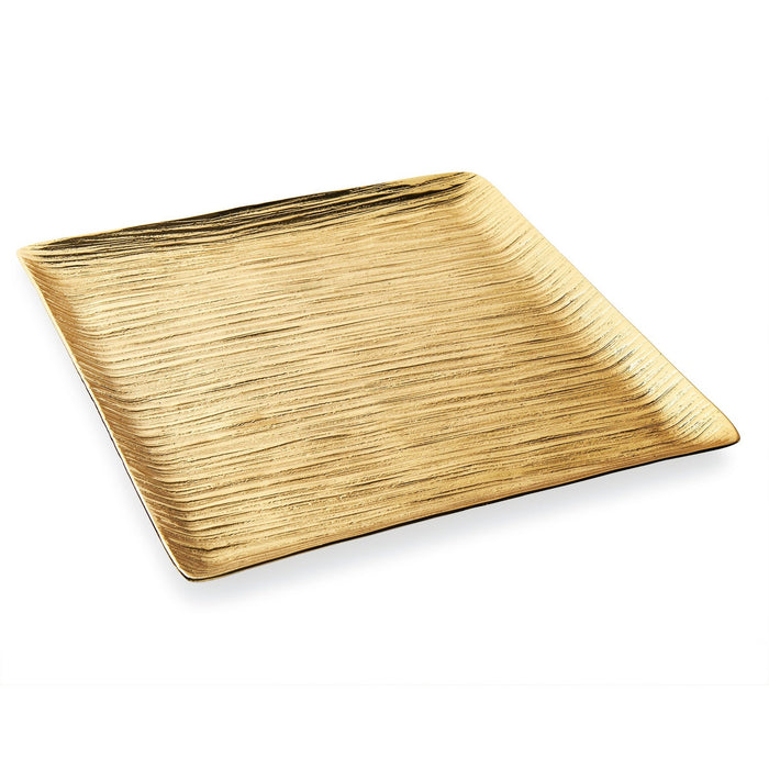 godinger Wadi Gold Textured Square Tray