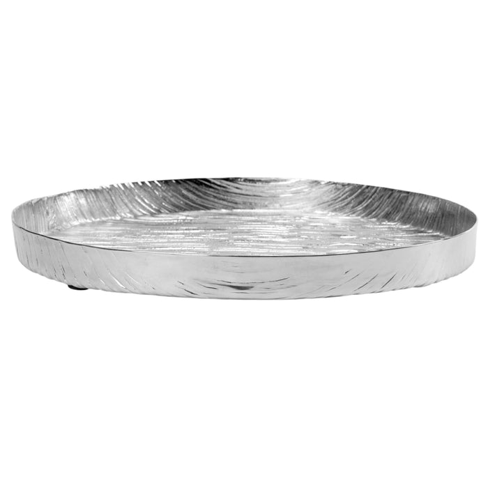 Godinger Wadi Silver Textured Round Tray