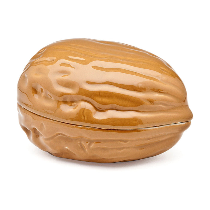godinger Walnut Porcelain Snack Jar