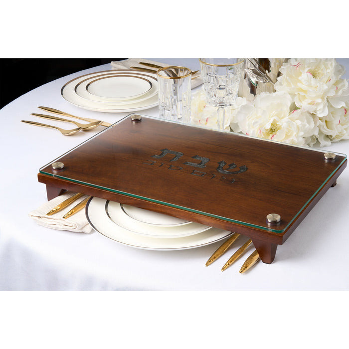 Godinger Walnut Raised Challah Board