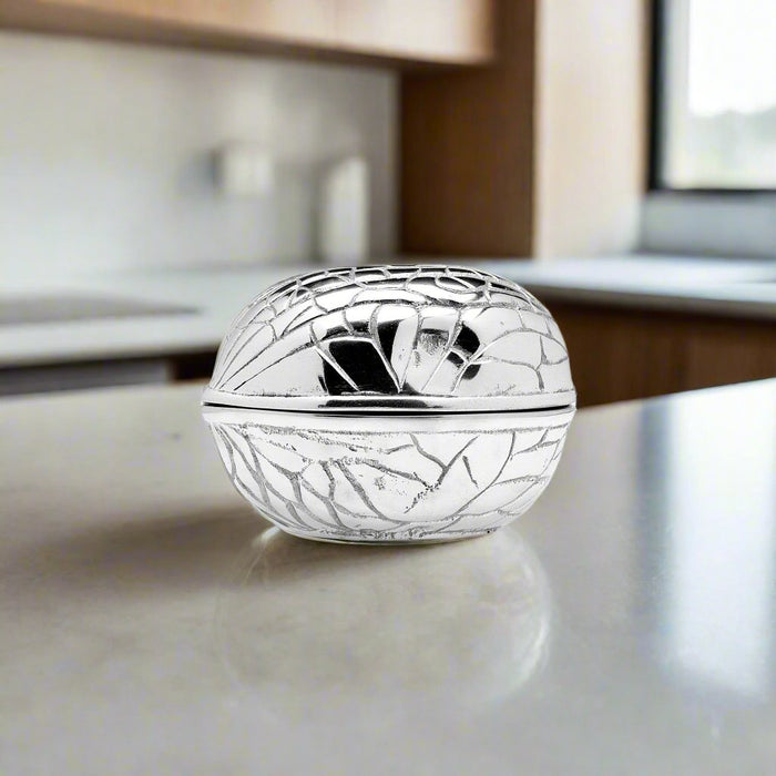 Godinger Walnut Stainless Steel Snack Jar