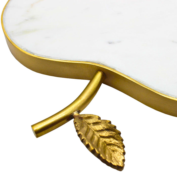 Godinger White Marble Apple Cheese Board