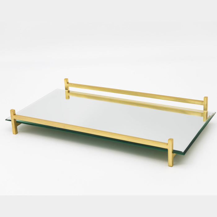 Godinger Wire Mirrored Serving Tray