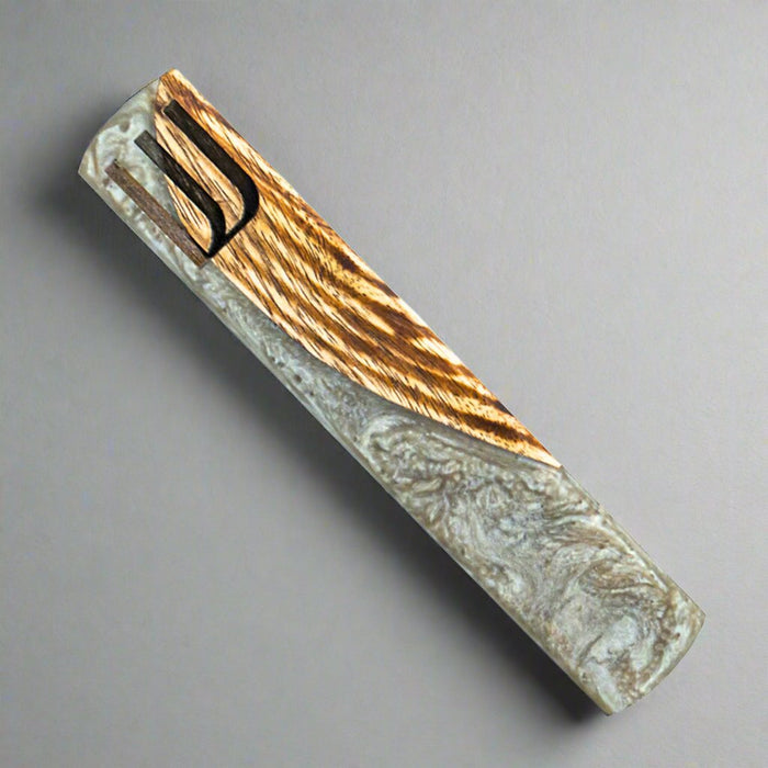 Godinger Wood & Grey Resin Mezuzah