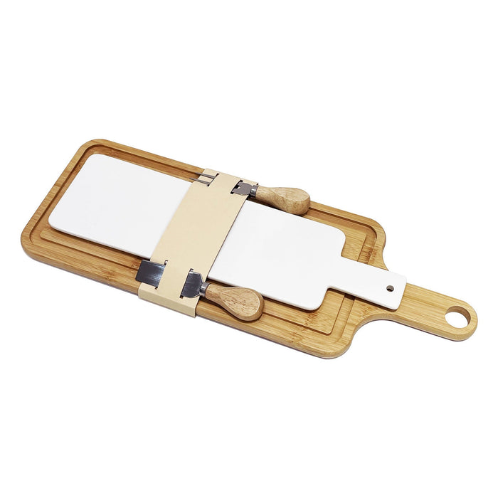 Godinger Jumelle Double Cheese Board Set With Cheese Knife