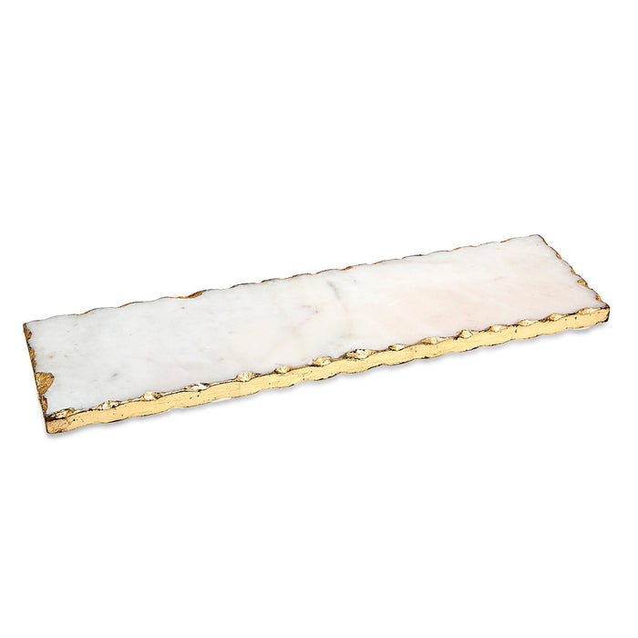 godinger Lavi Marble Gold Organic Edge Rectangle Board