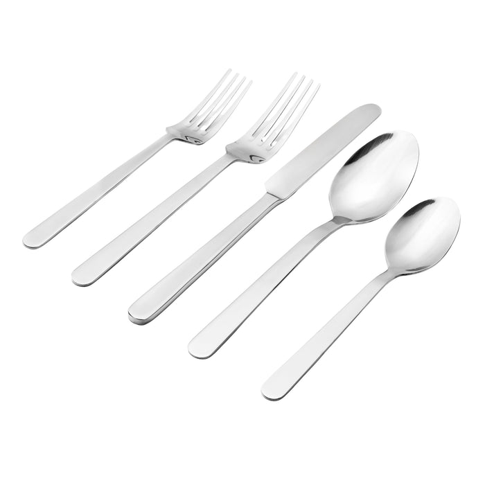 Godinger Lola Mirrored 18/0 Stainless Steel 20 Piece Flatware Set Service For 4