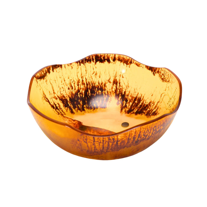 Godinger Lucente Tortoise Shell Resin Scalloped Salad Bowl