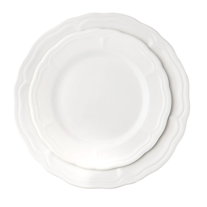 Godinger Madison White Stoneware 12 Piece Dinnerware Set Service For 4