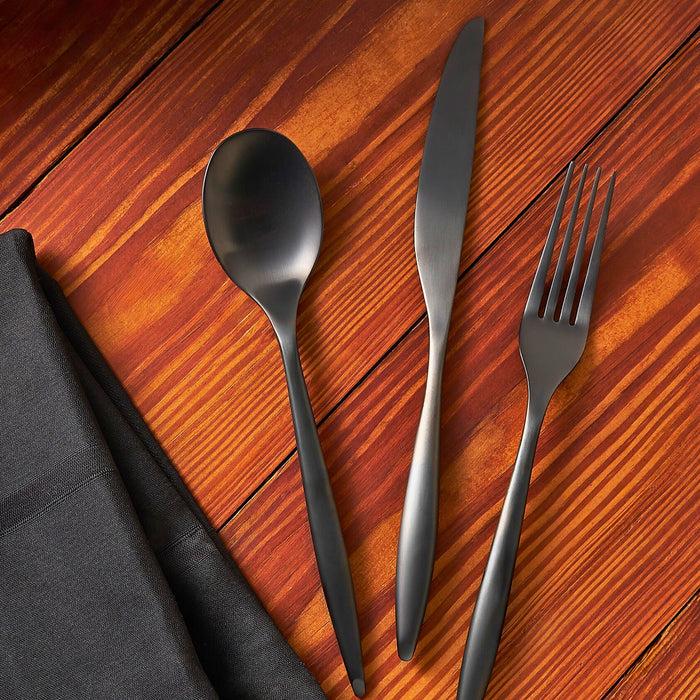 Godinger Milano Midnight 18/10 Stainless Steel 20 Piece Flatware Set Service For 4
