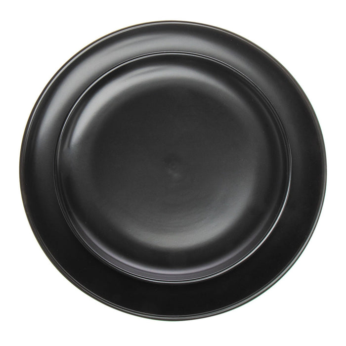 Godinger Noire Stoneware 16 Piece Dinnerware Set Service For 4