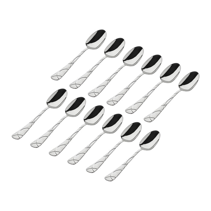 godinger Olympia Sandblasted 18/0 Stainless Steel Tablespoon Set of 12