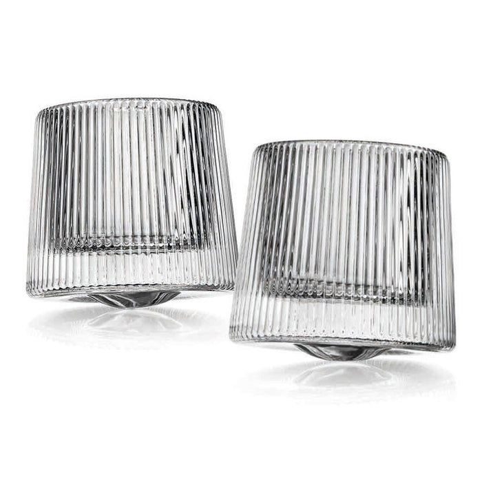 Godinger Orbit Spinning Double Old Fashion Glass Set Of 2