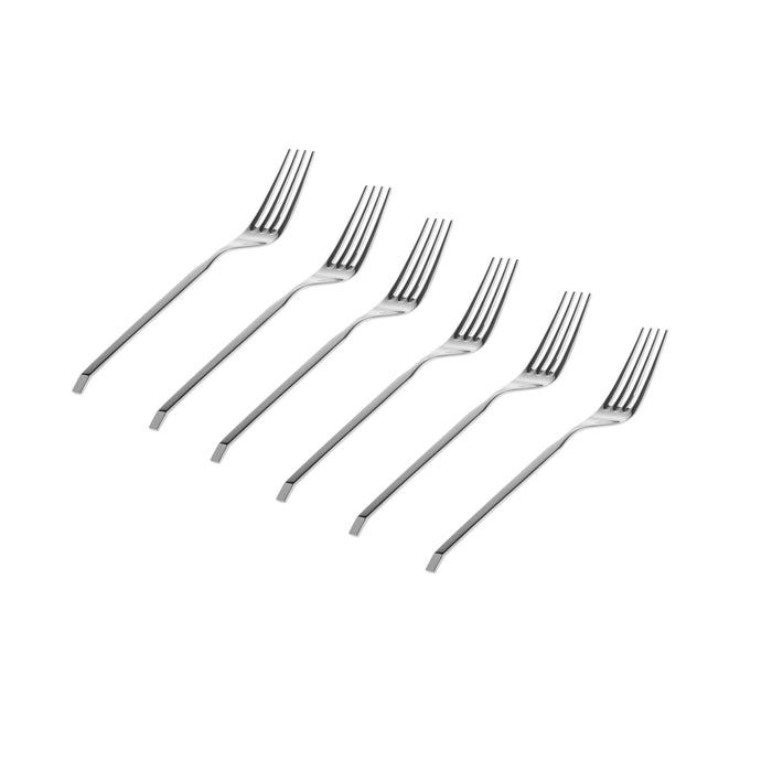 godinger Ramp Mirrored 18/0 Stainless Steel Dinner Fork Set of 6