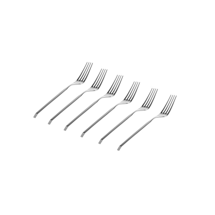 godinger Ramp Mirrored 18/0 Stainless Steel Salad Fork Set of 6
