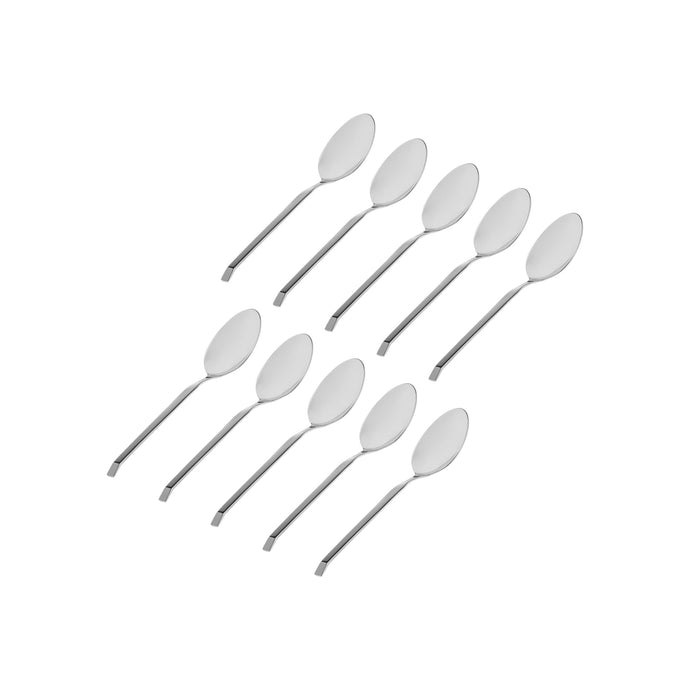 Godinger Ramp Mirrored 18/0 Stainless Steel Teaspoon Set Of 10