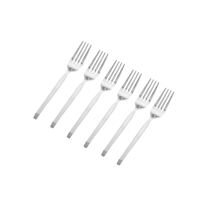 godinger Ramp Satin 18/0 Stainless Steel Salad Fork Set of 6