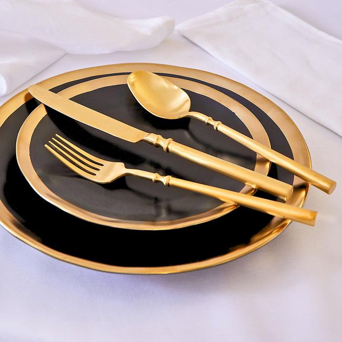 Godinger Regal Gold 18/10 Stainless Steel 20 Piece Flatware Set Service For 4