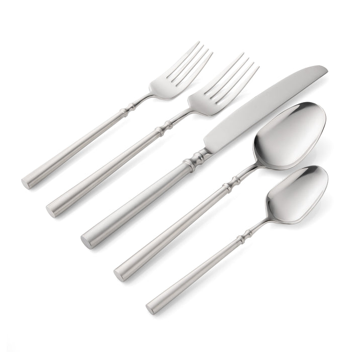 Godinger Regal Matte Handle 18/10 Stainless Steel 20 Piece Flatware Set Service For 4